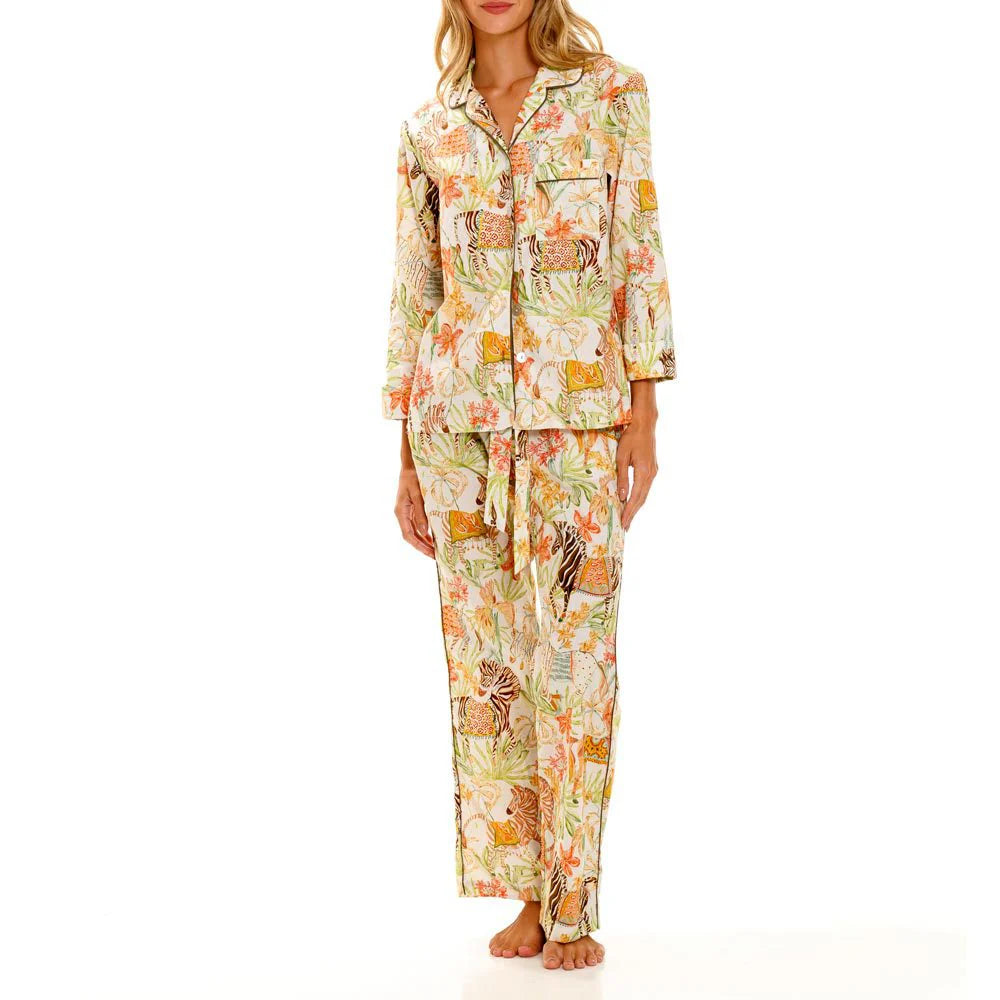 The Lazy Poet - Emma Wild Caravan Long Pajama Set - S