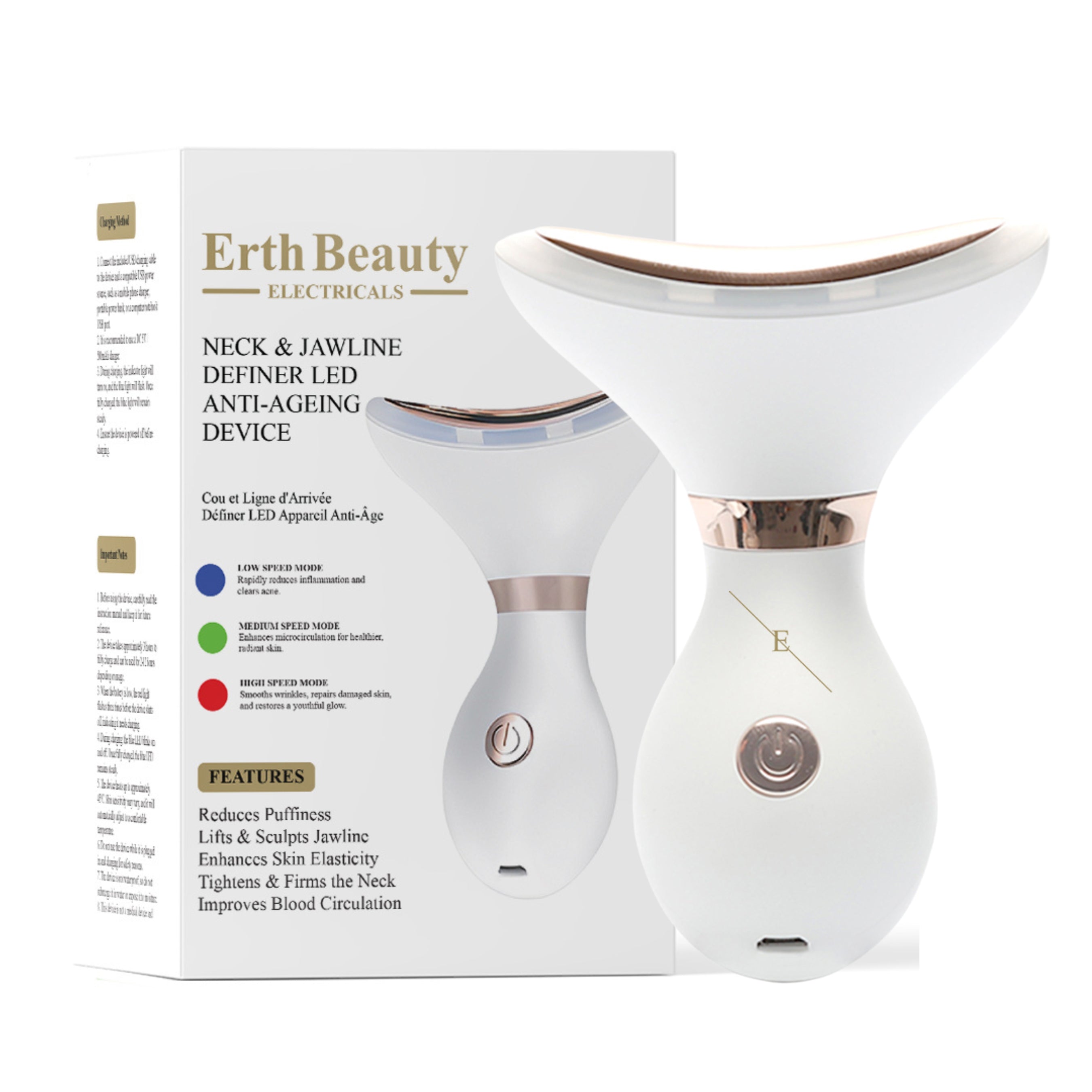 NECK & JAWLINE DEFINER LED ANTI AGEING SYSTEM