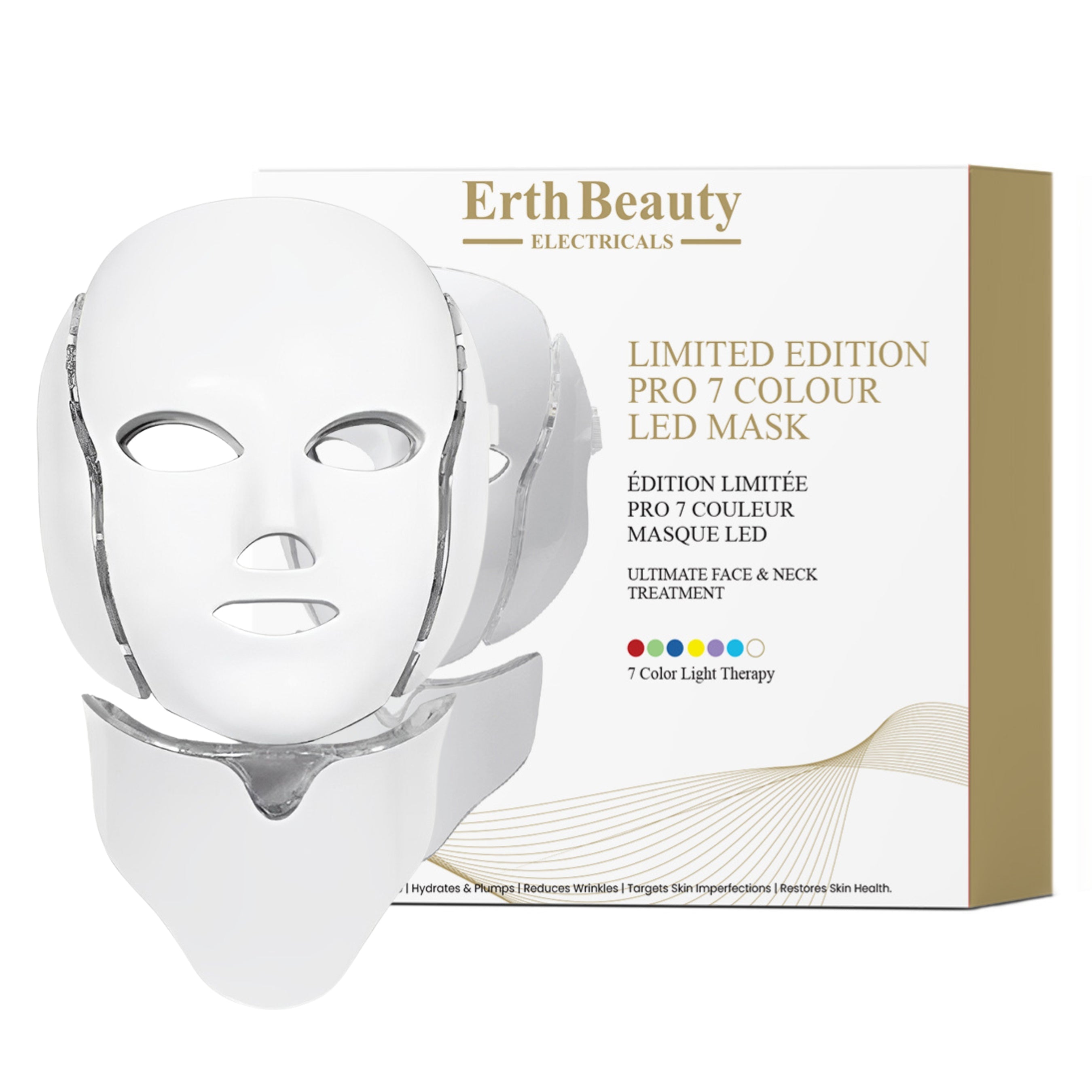 Limited Edition Pro 7 Colour LED Face & Neck Mask