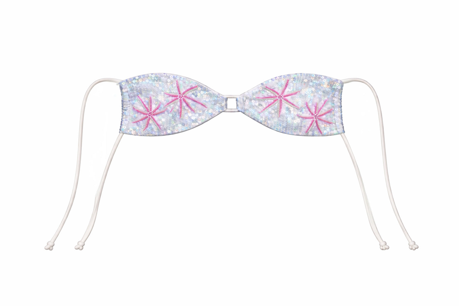 Oceanus Beaded Bikini Top