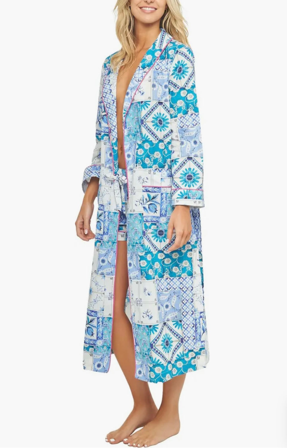The Lazy Poet Pia Positano Cotton Robe, S