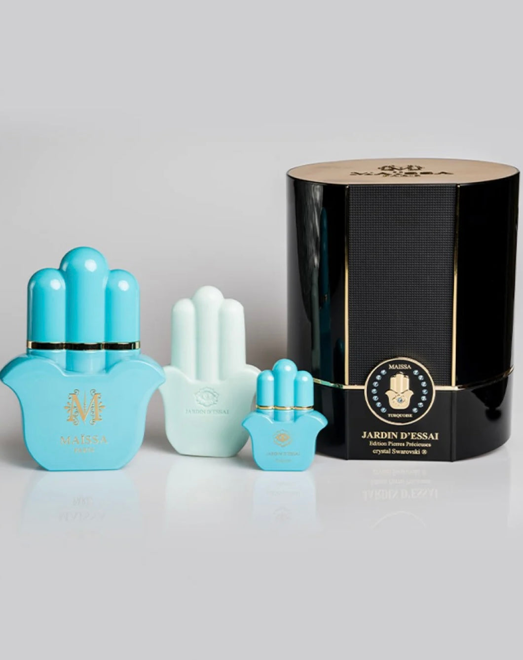 Maissa Paris Jardin d’essai Swarovski crystal perfume set
