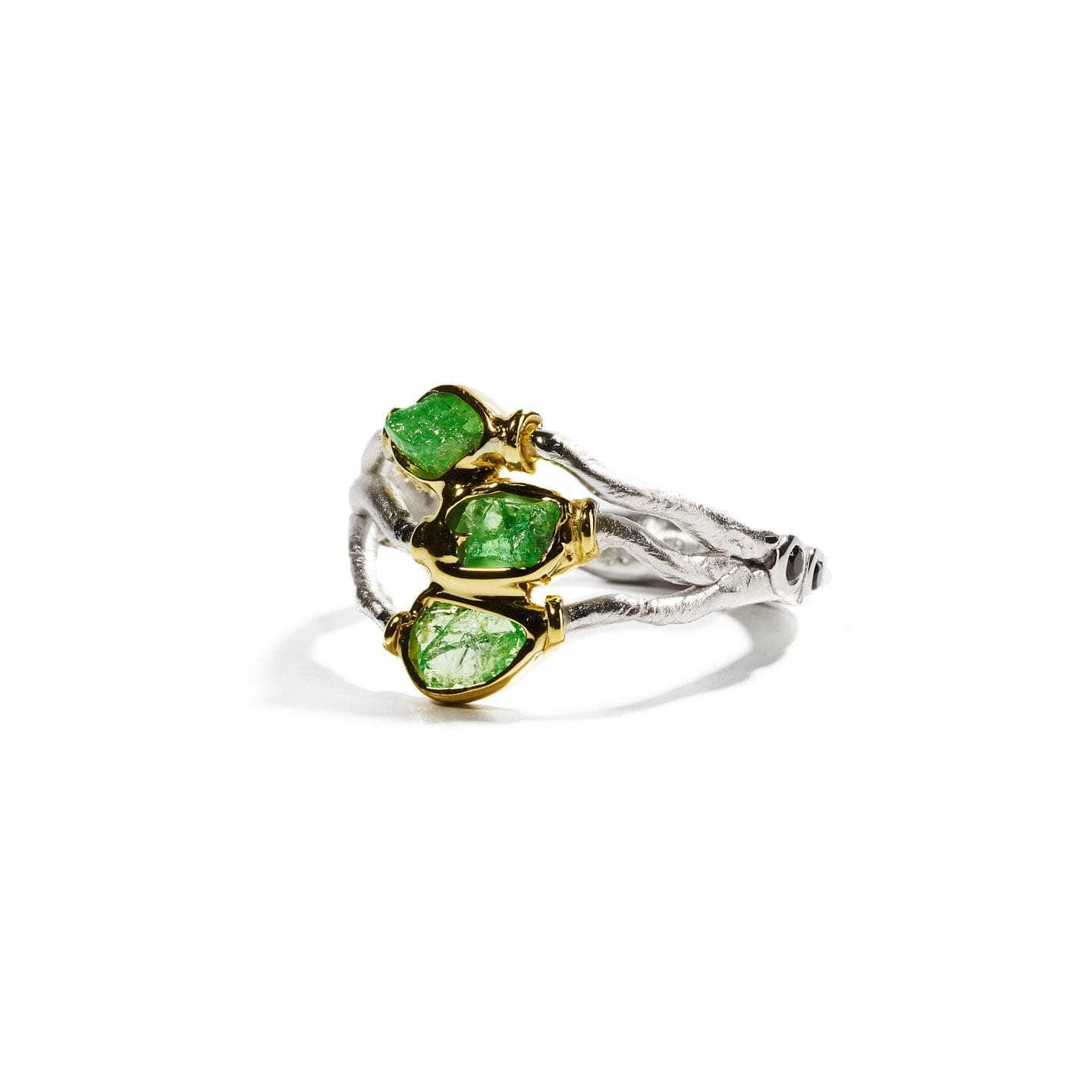 Vogg Tsavorite and Black Spinel Ring GERMAN KABIRSKI