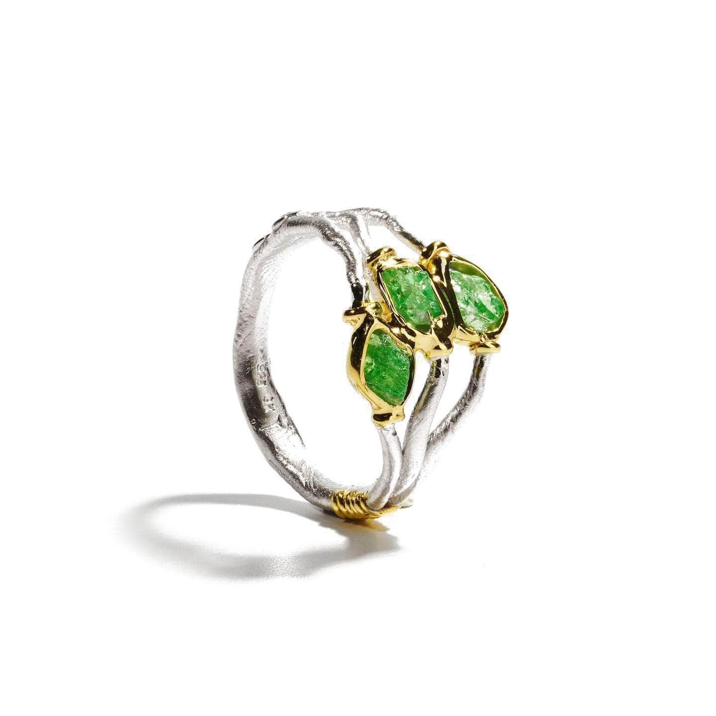 Vogg Tsavorite and Black Spinel Ring GERMAN KABIRSKI