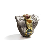 Septem Sapphire and Chrysoberyl Ring GERMAN KABIRSKI