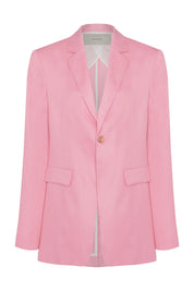 Azores Blazer Bubblegum Heavy Linen