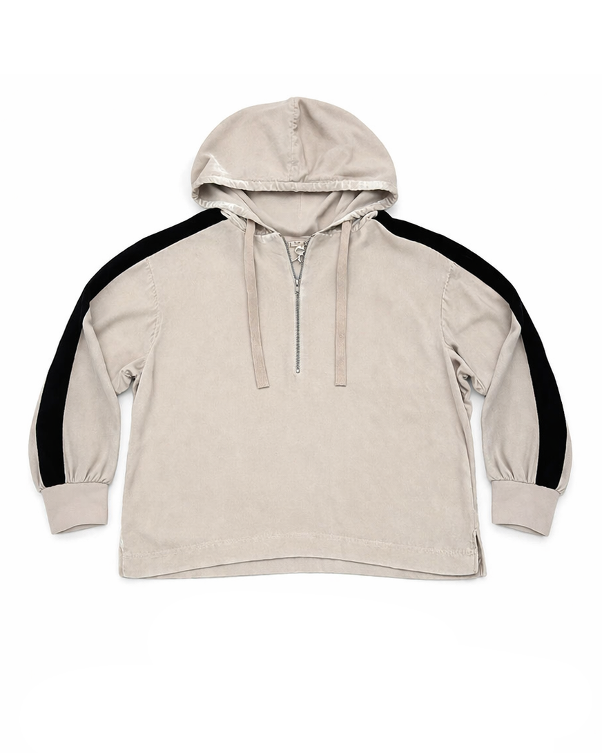 Gold Hawk Silk Velvet Hoodie Size S
