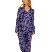 LAZY POET EMMA SYRUS BLUE LONG PAJAMA SET, S
