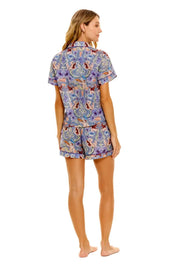 LAZY POET NINA CALYPSO SHORT PAJAMA SET, S
