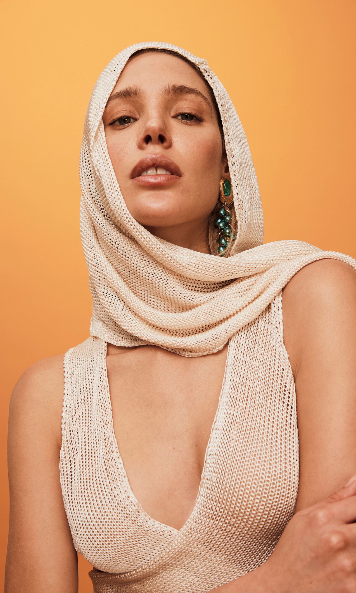 ALSISAR HEAD WRAP IVORY