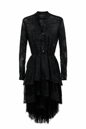 Massimo Sabbadin bad spirit lace midi dress in black size S