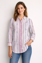 The Lazy Poet cotton shirt dress S