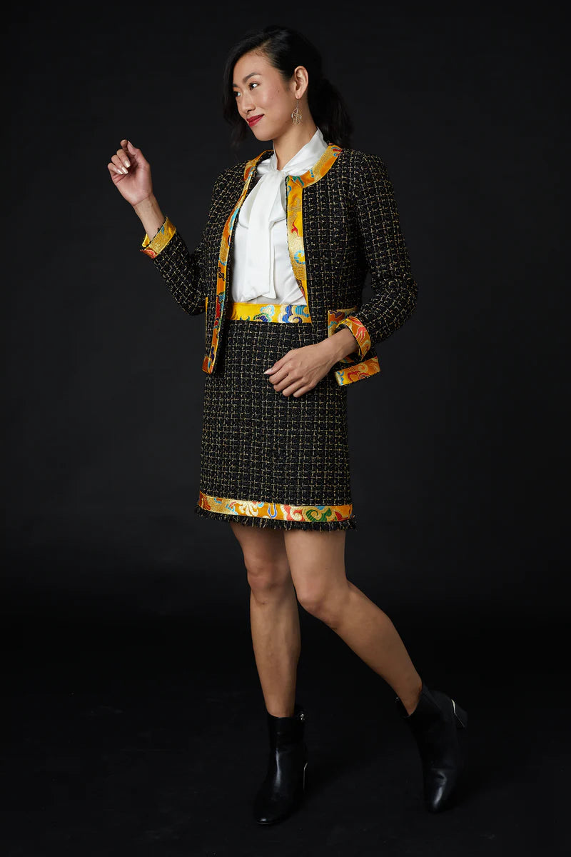 SKYLENCE - Pingyang Tweed Skirt