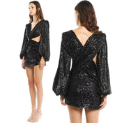 Alvaro Figlio AVF studio sequence black mini skirt S, uk6-8