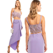 Avaro Figlio AVF studio lilac skirt  , S uk6-8