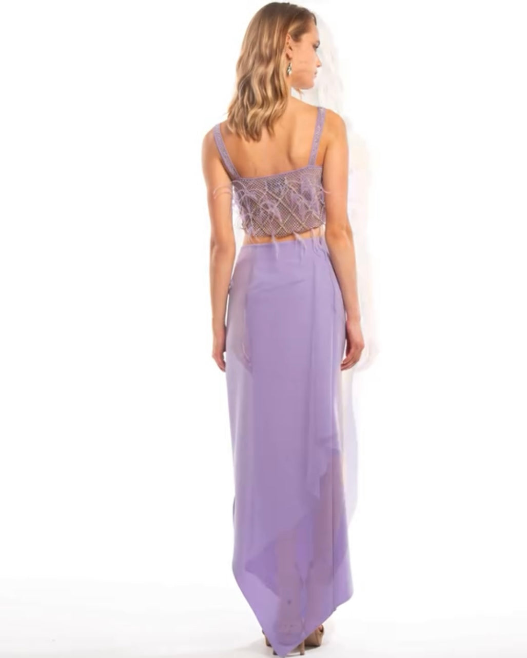 Avaro Figlio AVF studio lilac skirt  , S uk6-8