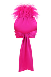 Kaia Top Feathers Nué Fuchsia