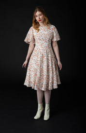 SKYLENCE - Plum Blossom Tea Dress (Crepe de Chine)