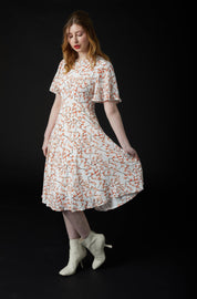 SKYLENCE - Plum Blossom Tea Dress (Crepe de Chine)