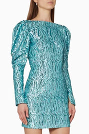 16ARLINGTON Puff Sleeve Mini Dress Uk10