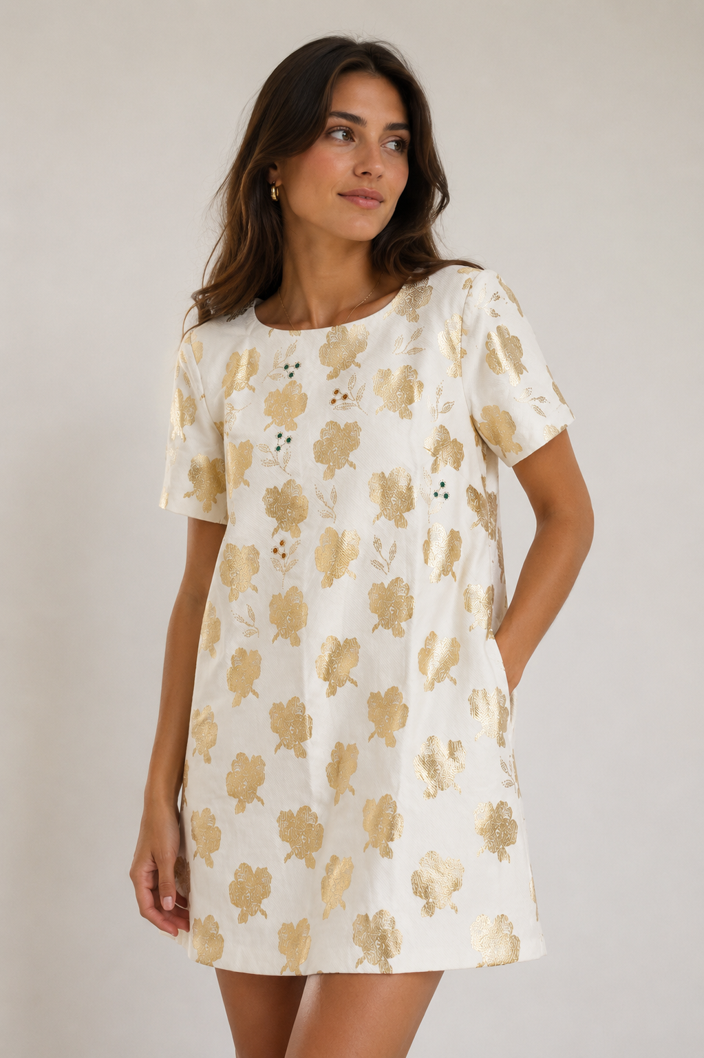Blugirl by Blumarine cotton shift mini dress IT44/UK12