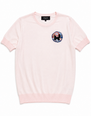 Rochas pink embellished t shirt IT44/UK12