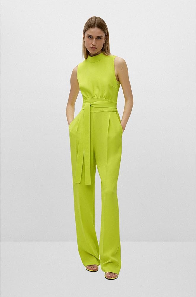 HUGO Women's Kisuse jumpsuit UK12 yellow