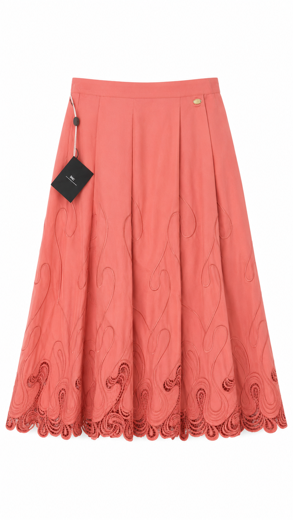 Elisabetta  Franchi coral A line skirt IT40/UK8