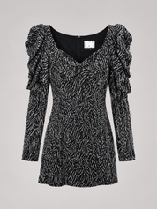 ITMFL IN THE MOOD FOR LOVE ELISA Sequin Dress in silver Size L
