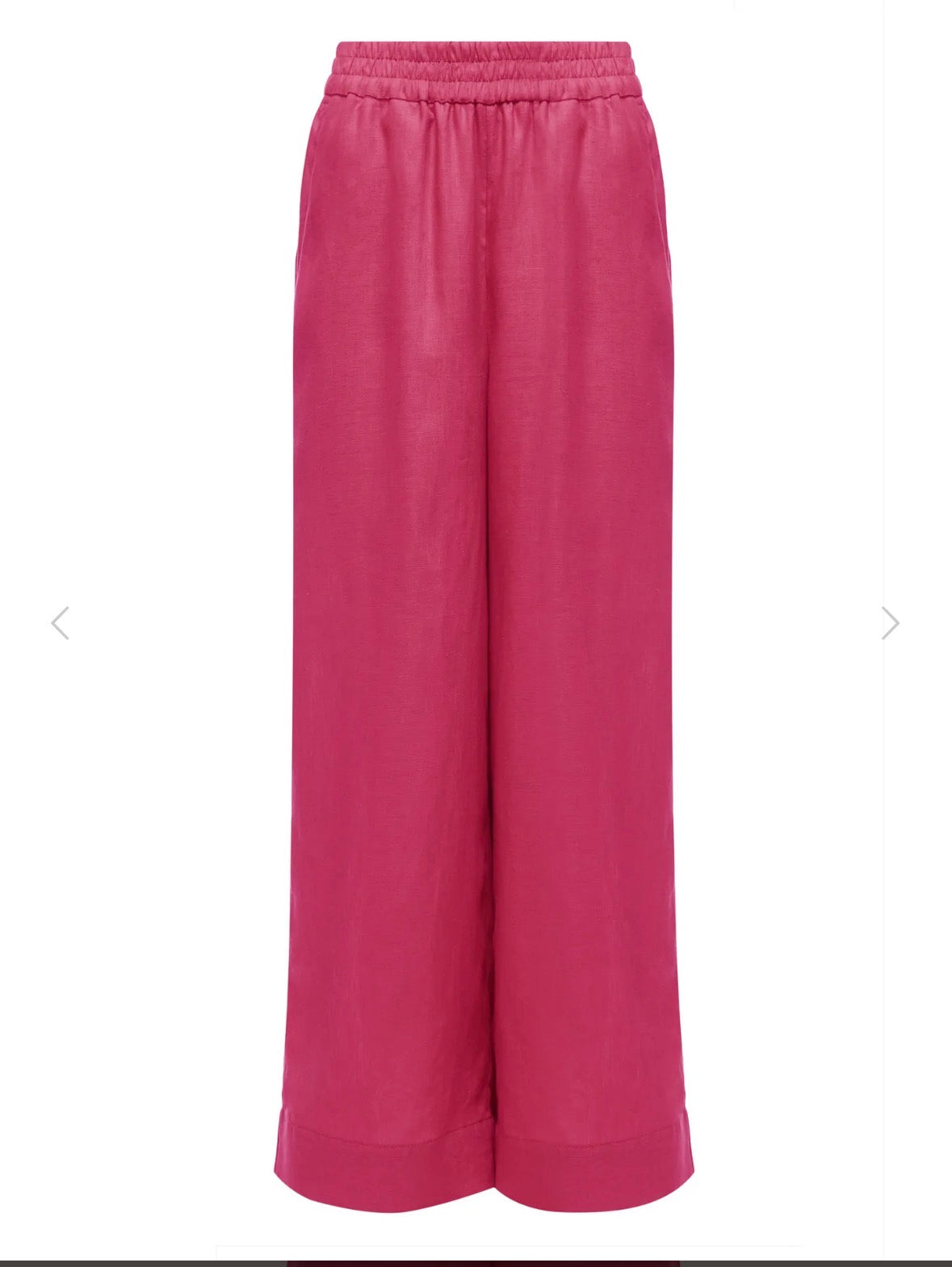 Linen Semi Palazzo Trousers