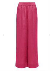 Linen Semi Palazzo Trousers