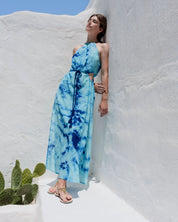 Ada Kamara MIMOSA tie dye dress , S blue