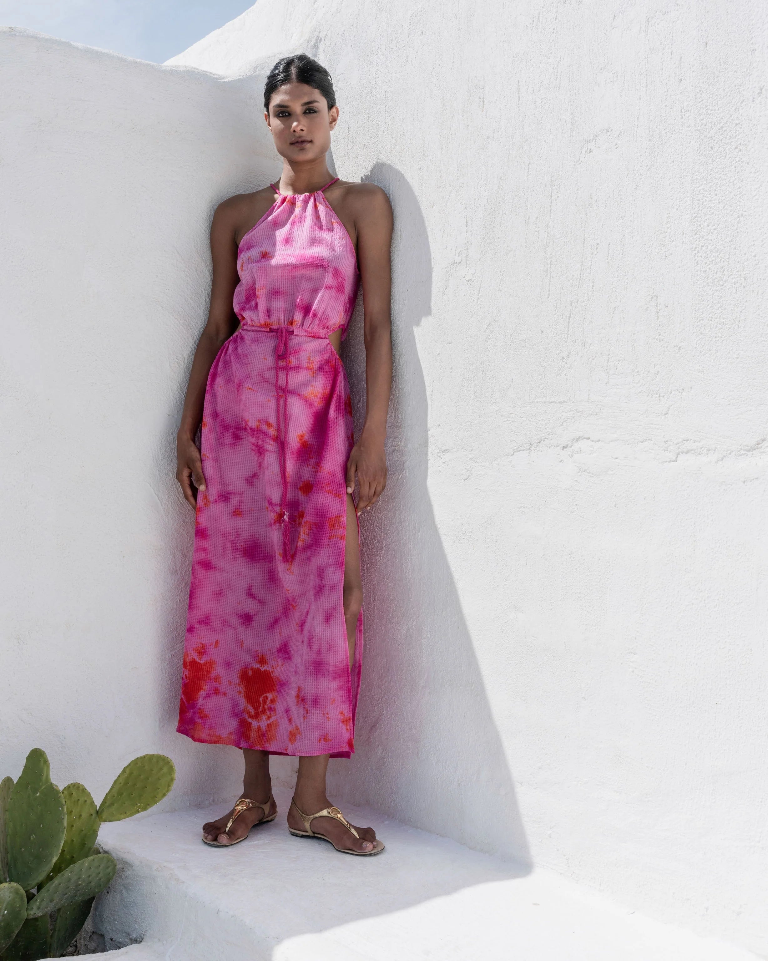 Ada Kamara MIMOSA tie dye dress , S pink