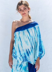 Ada Kamara Violet One Shoulder Top, blue One size