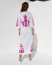 Ada Kamara Myriam long dress in Magenta S uk8-10