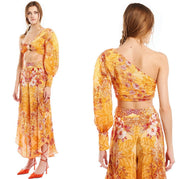 Kore Collections garden orange pants S