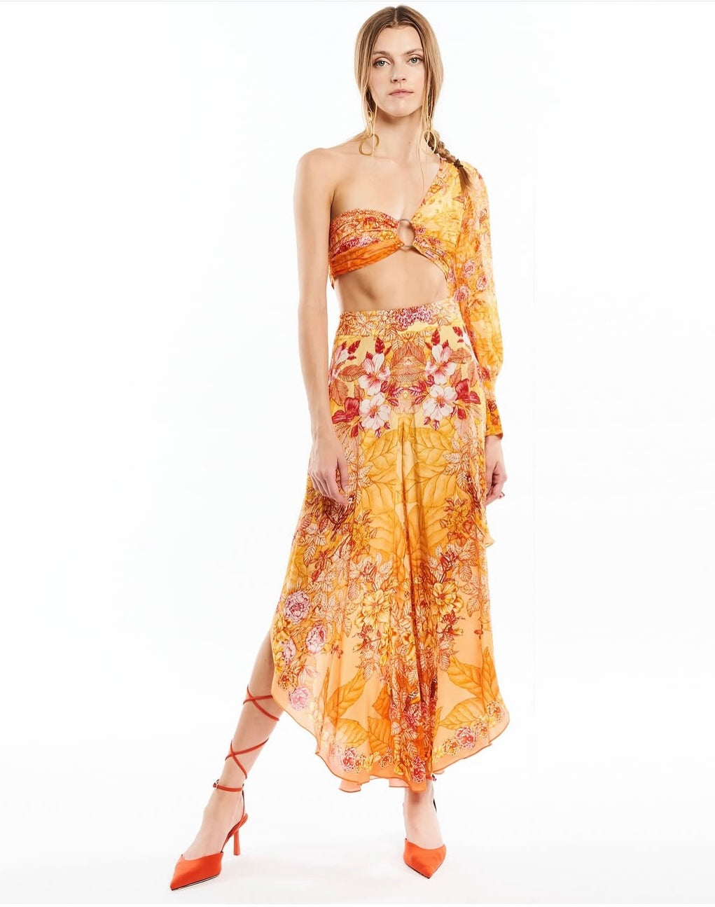 Kore Collections garden orange pants S