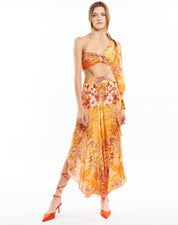 Kore Collections garden orange pants S