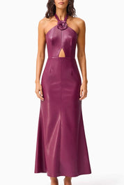 Elliatt Nova Halter Gown - Purple Size S/UK8