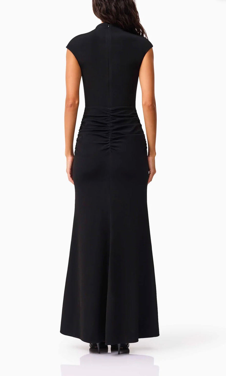 Elliatt Danica High Neck Gown - Black Size S/UK8