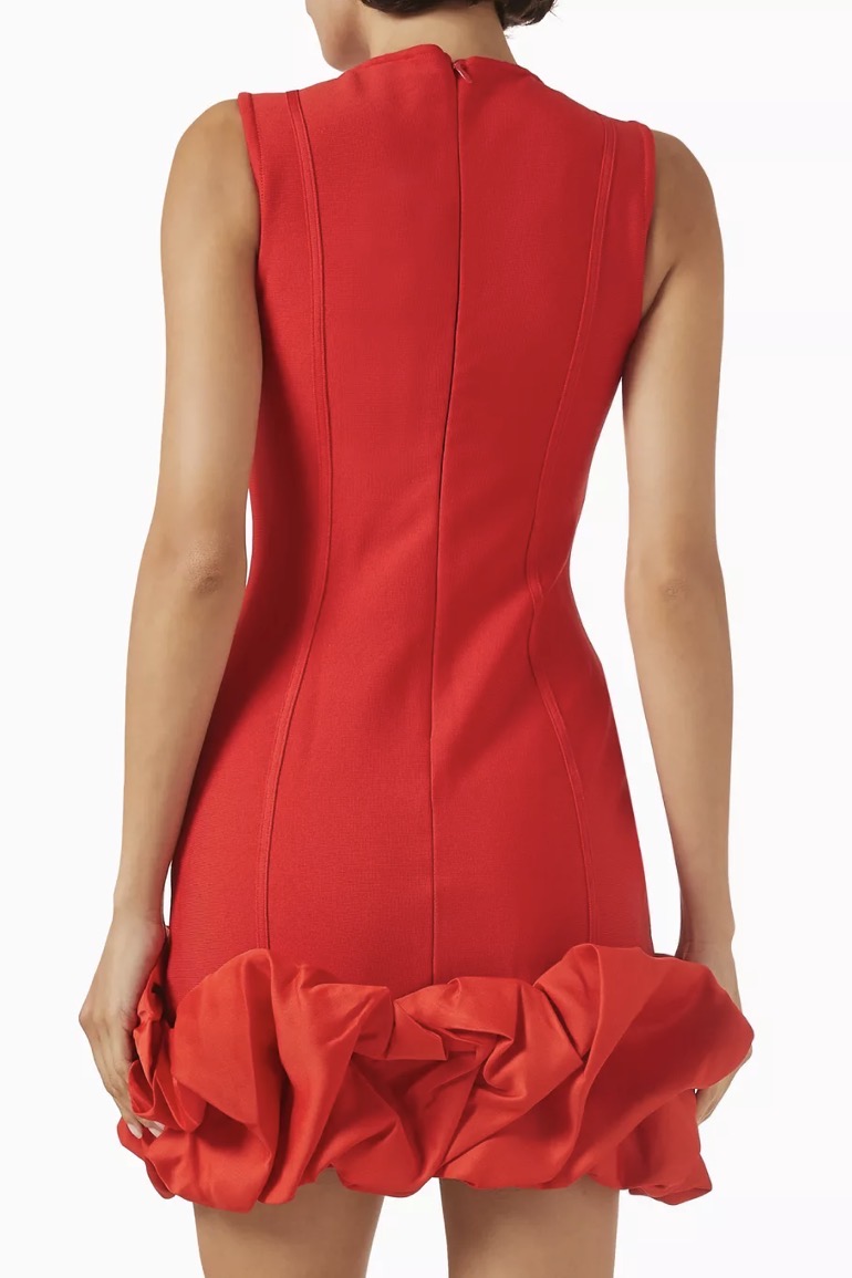 Elliatt Celia Bubble Mini Dress - Red