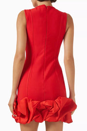 Elliatt Celia Bubble Mini Dress - Red