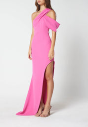 Elliatt Spectacle One-Shoulder Gown - Pink Size M/UK10