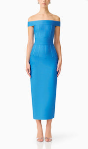 Elliatt Elena Strapless Gown - Blue Size S/UK8
