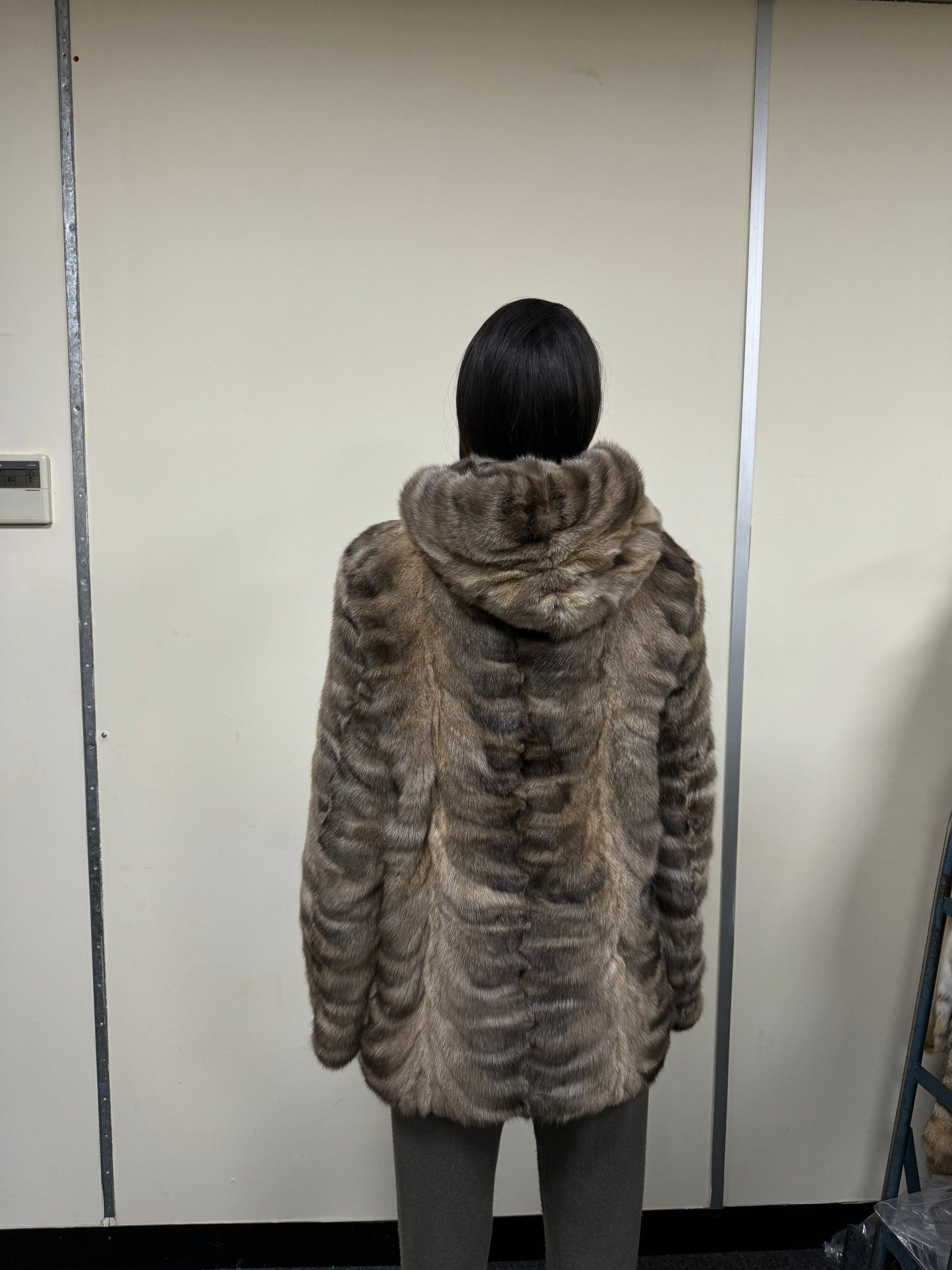 RUSSIAN SABLE JACKET WITH HOOD SIZE M-L