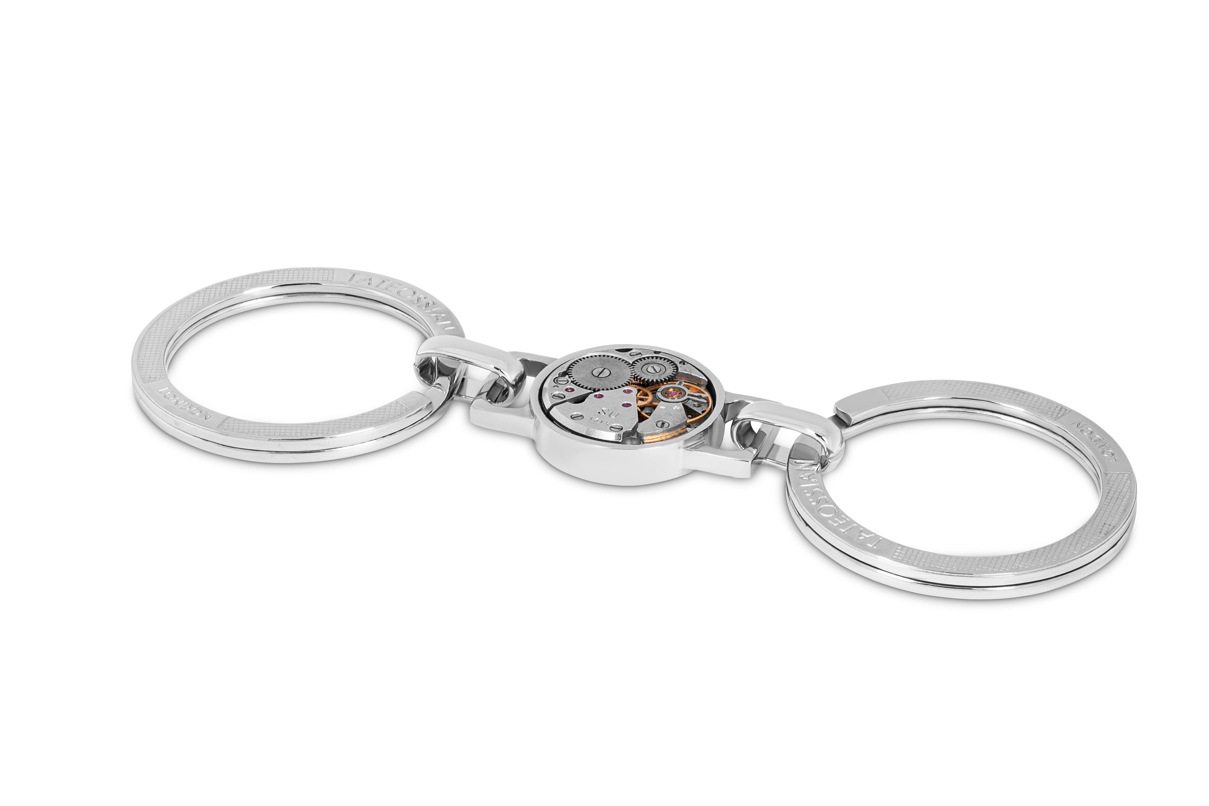 Tateossian Round Skeleton Keyring