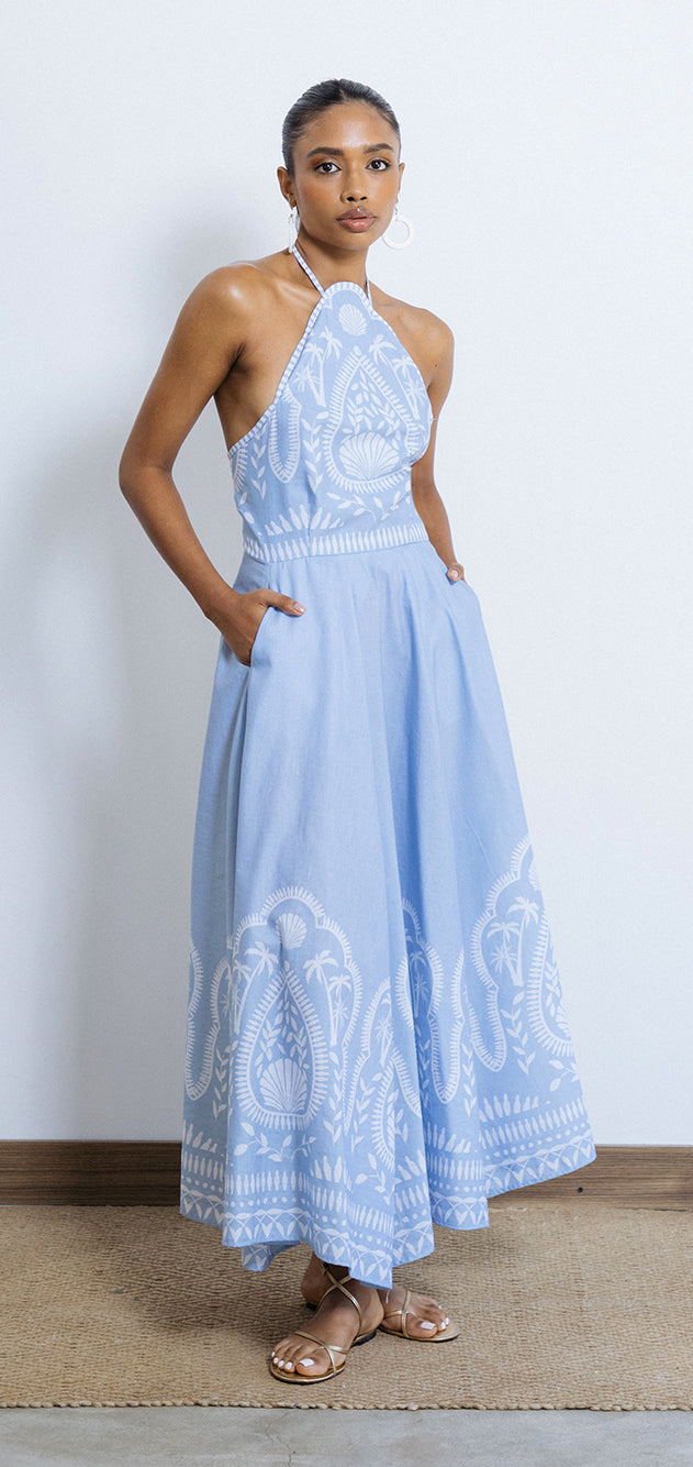 Bora Dress - Powder Blue
