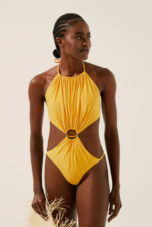 Sunflower Cut-Out One Piece With Embroidered Hoop M780A1345