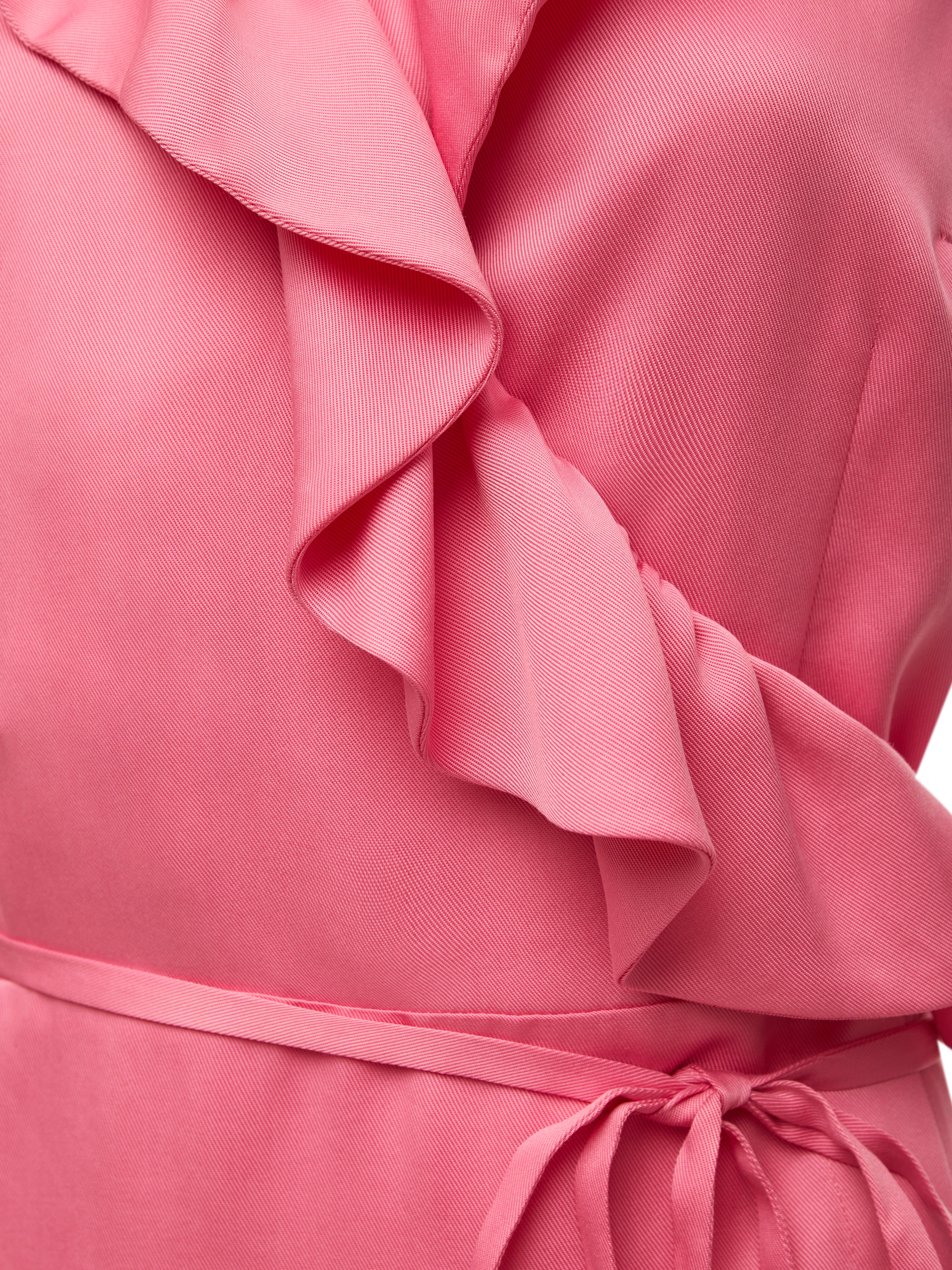 Mini Wrap Dress With Flounce