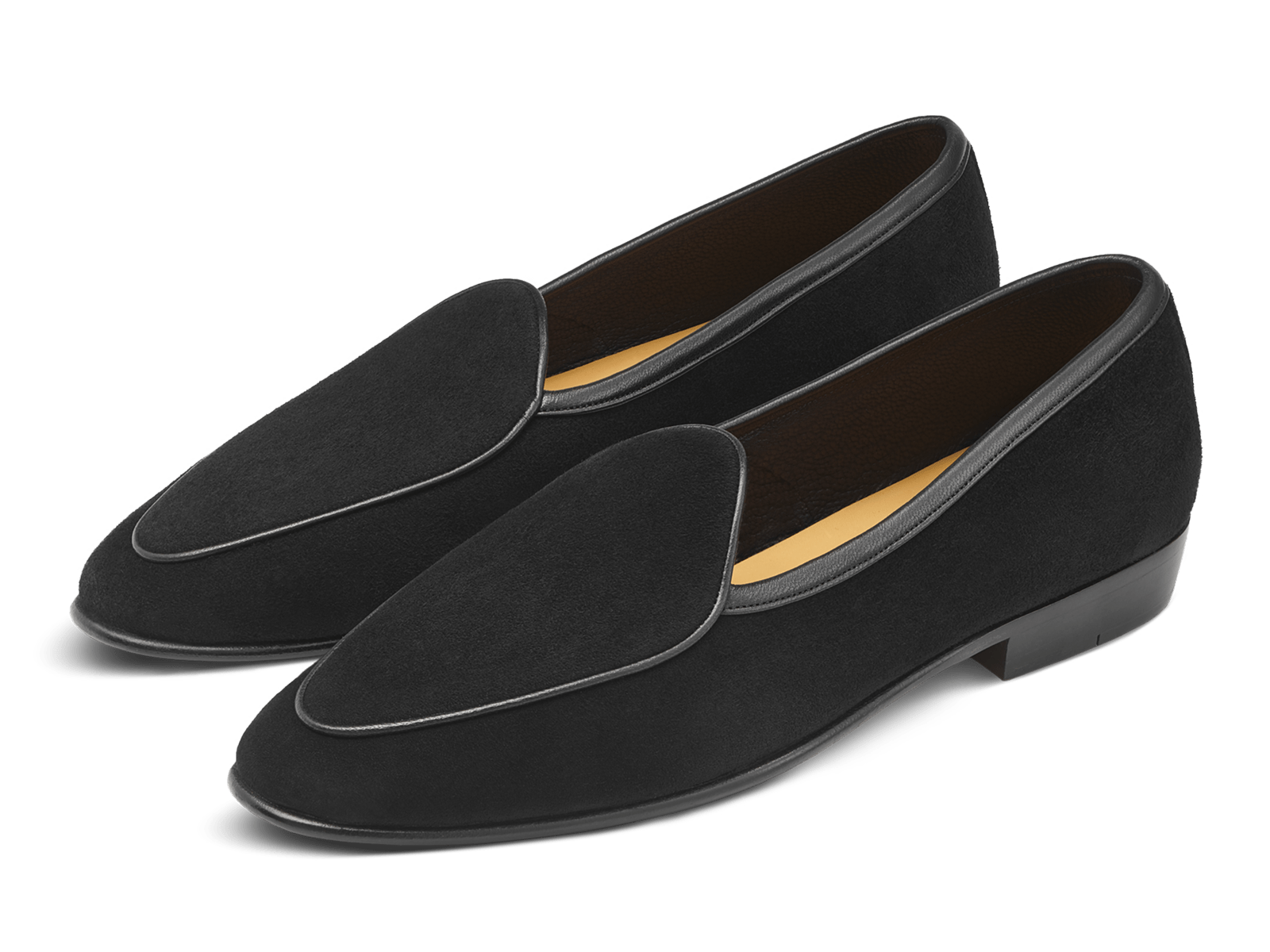 Sagan Classic Loafers in Obsidian Black Asteria Suede with Grip